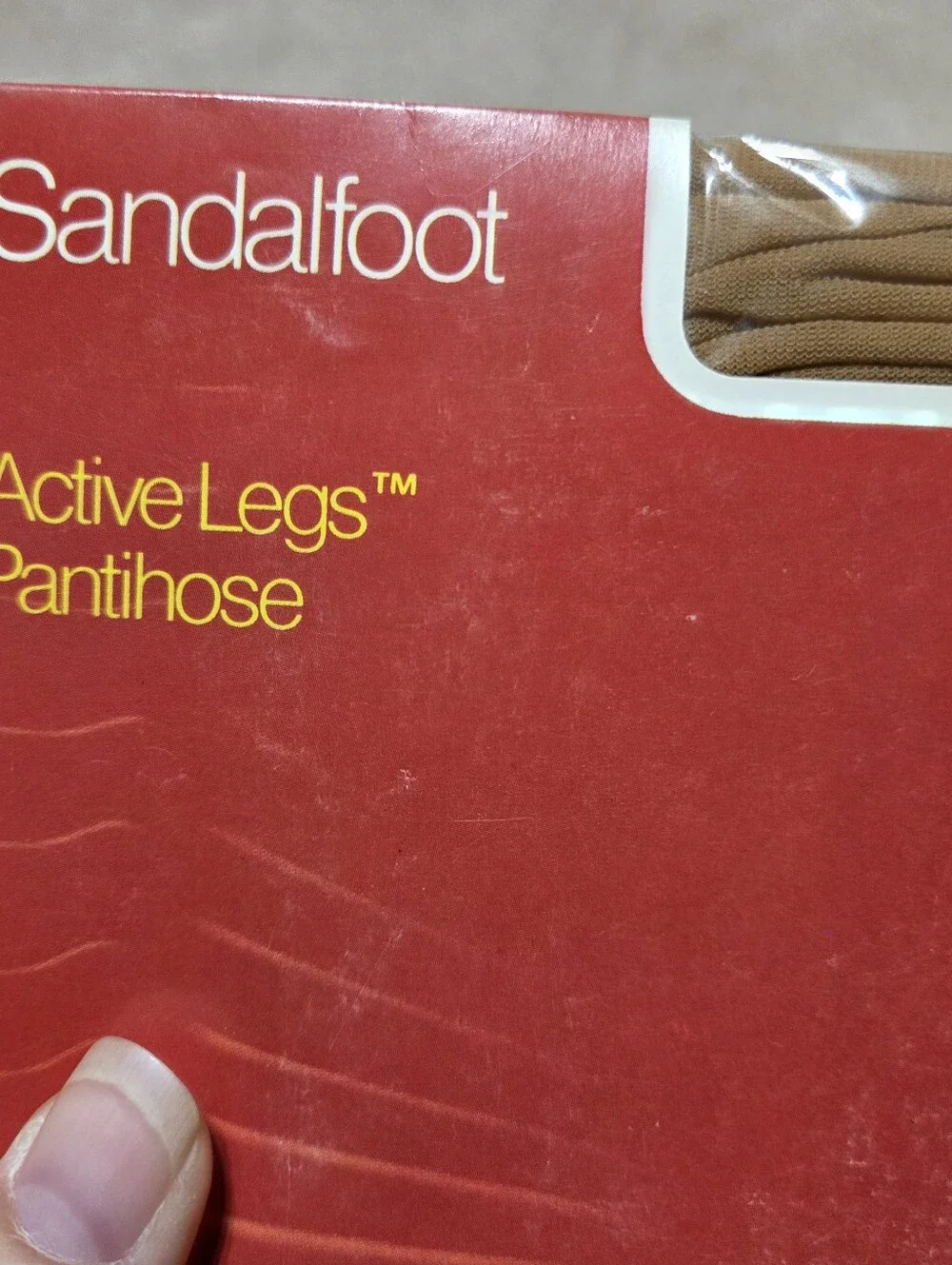 Vintage JcPenney Pantihose Gala Short‎ 121 Sandalfoot Contour Design Support
